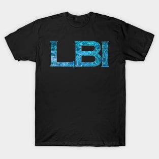Long Beach Island LBI Water Letters T-Shirt